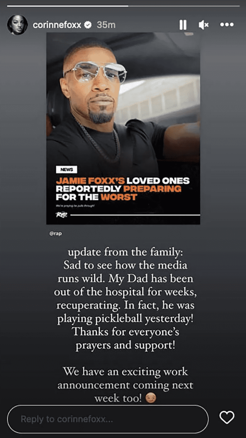 (Instragram/@corinnefoxx)