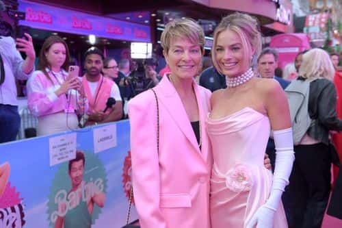 Sarie Kessler and Margot Robbie attend The European Premiere Of 