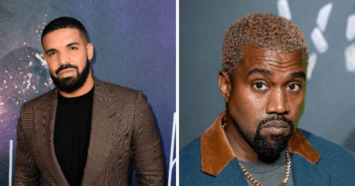 Drake (L) and Kanye West (R) have reconciled over the years (Getty Images)