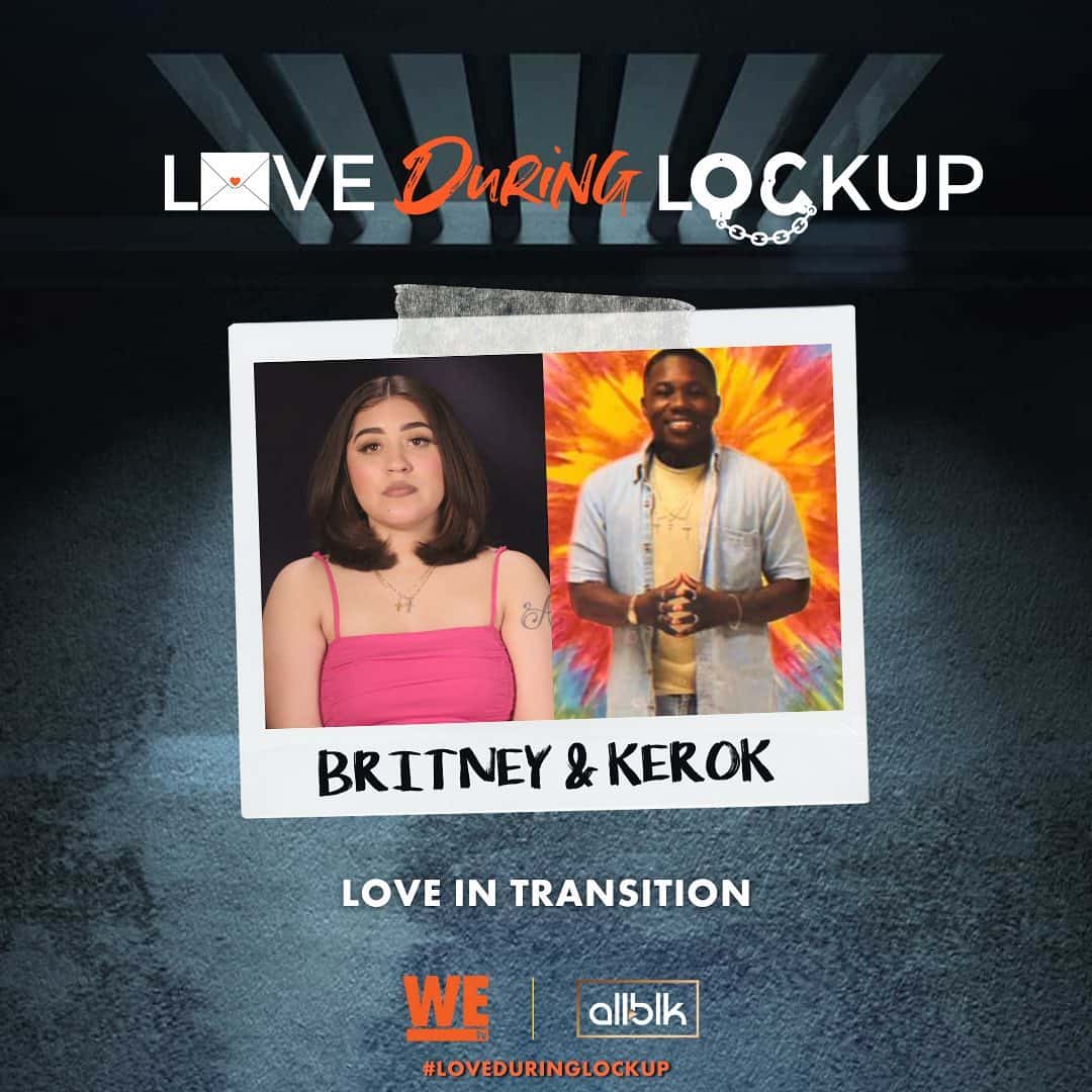 Britney and Kerok on WE TV's 'Love During Lockup' Season 3 (@loveafterlockup_wetv/Instagram)