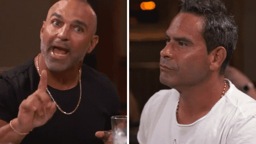 Joe Gorga seems upset with Loiue Ruelas for not inviting the former's in-laws (Bravotv)