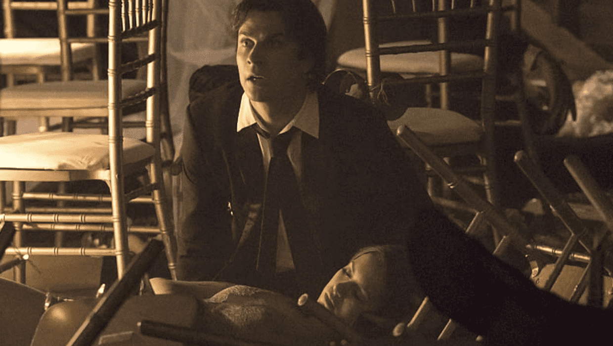 Ian Somerhalder and Nina Dobrev in 'The Vampire Diaries' (2009) (IMDb)