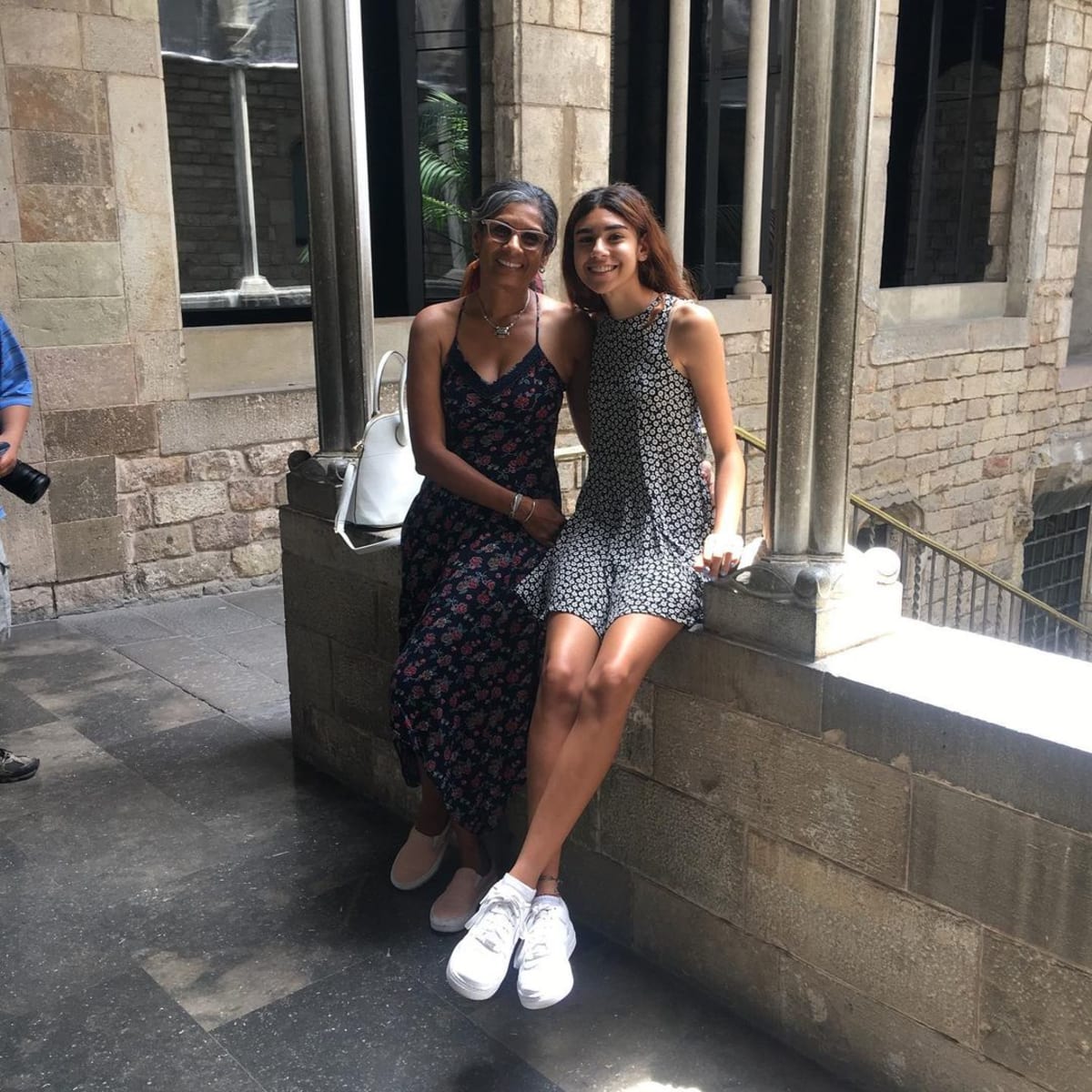 Marina Perera with her daughter at the Museo de Pablo Picasso in Barcelona. (Instagram/@sonalimarinaperera) 