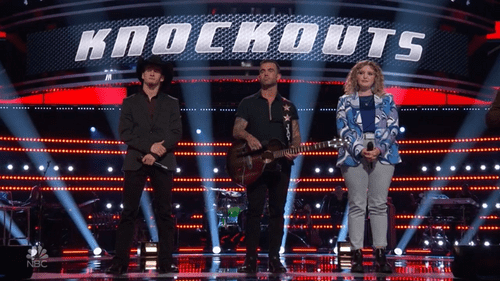 Bryce Leatherwood, Jay Allen and Kate Kalvach on 'The Voice' Season 22 (NBC)