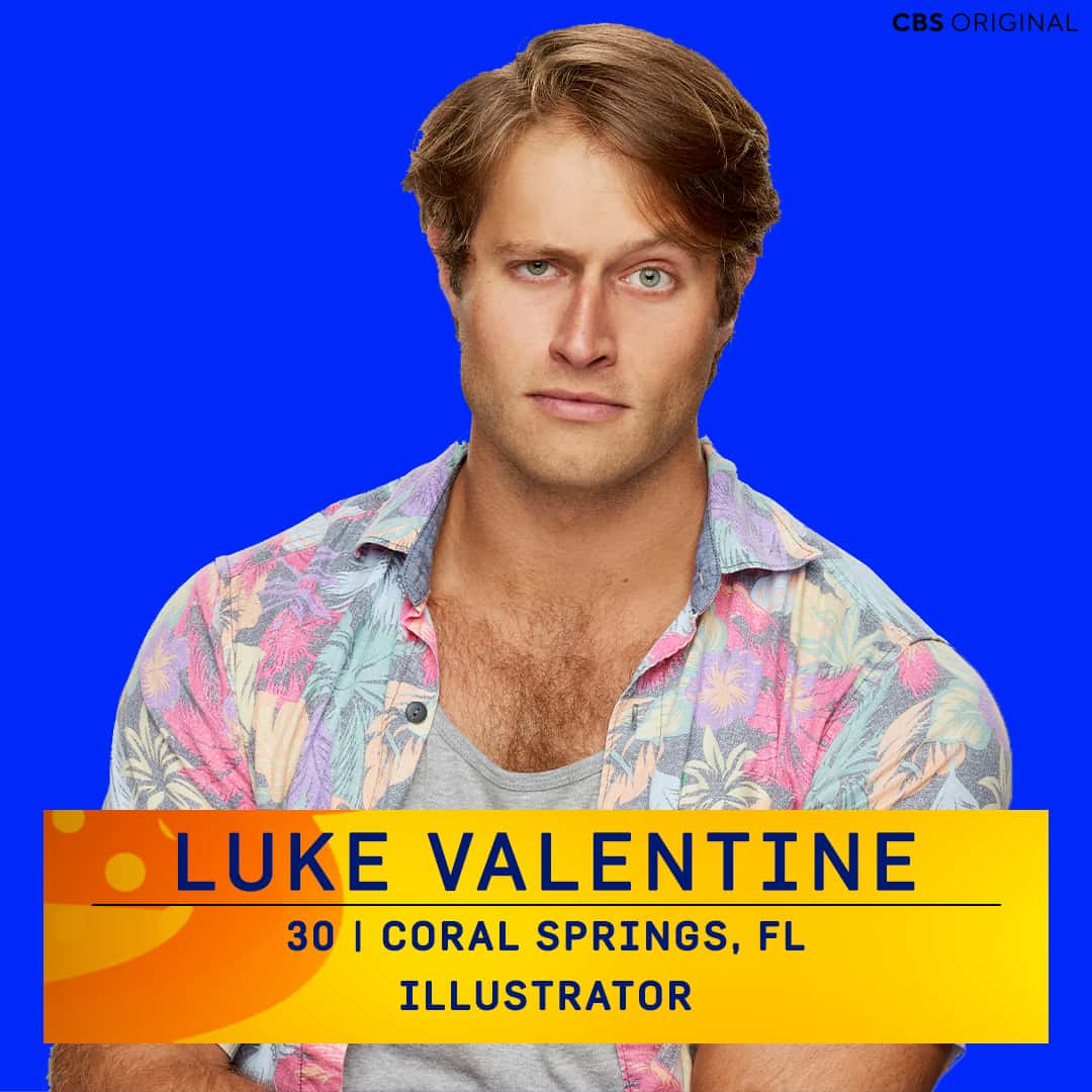 Luke Valentine on 'Big Brother' Season 25 (@CBSBigBrother/Twitter)