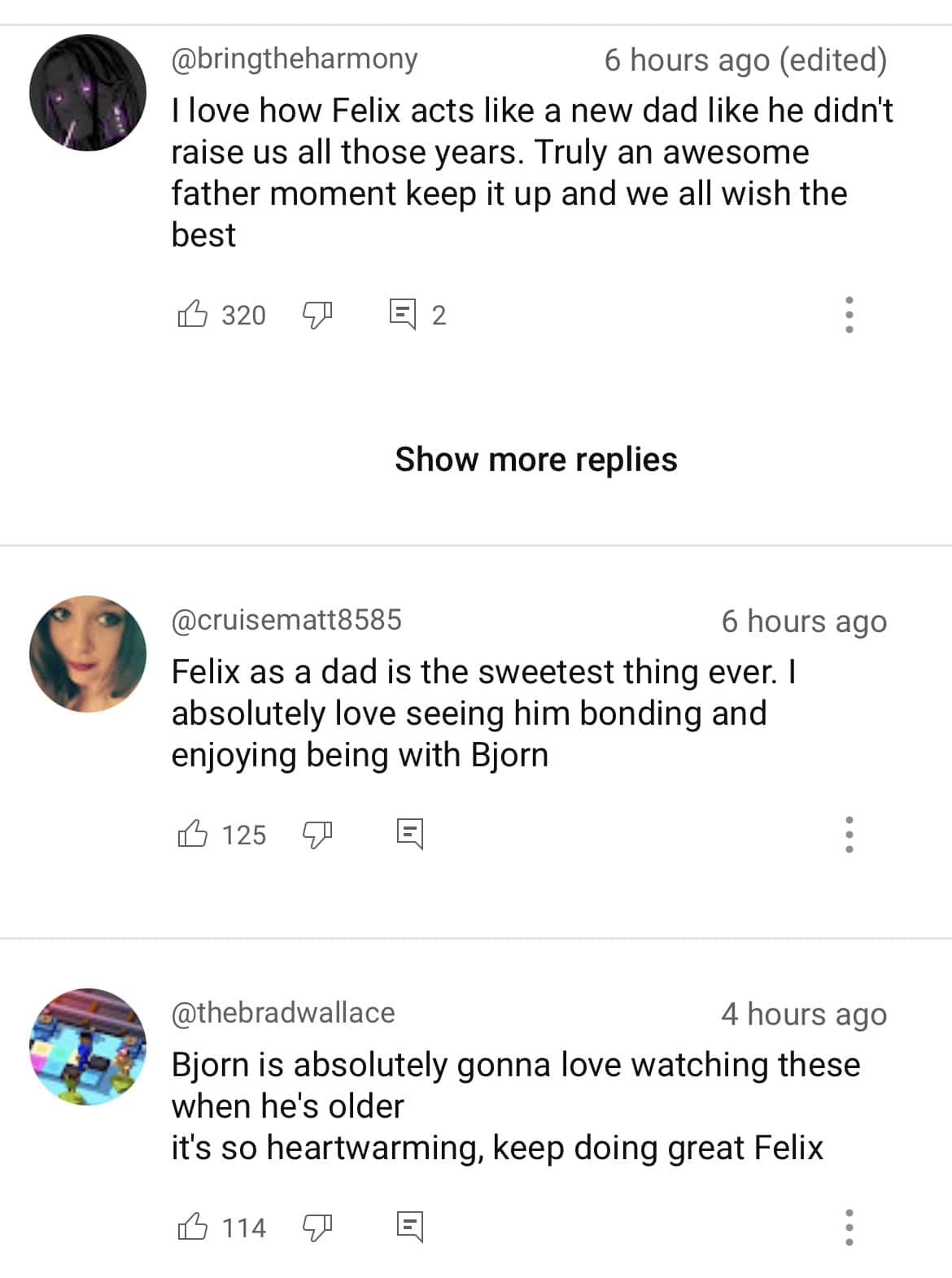 Comments on PewDiePie's video (@PewDiePie/Youtube) 