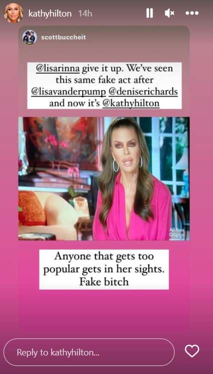 ‘Real Housewives of Beverly Hills’ Kathy Hilton Instagram story (Instagram/@kathyhilton)