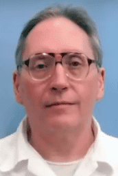 James Barber, 64, was pronounced dead at 1.56am after receiving a lethal injection at a south Alabama prison (nbcnews/YouTube)