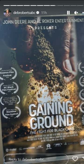 Deborah Roberts share stories from her visit to Martha's Vineyard African American Film Festival (@debrobertsabc/Instagram)