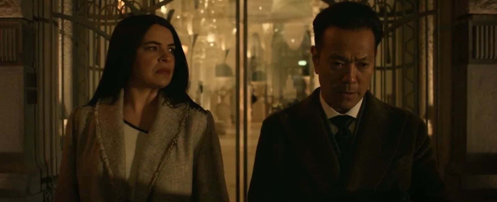 A still from 'Jack Ryan' starring Zuleikha Robinson as Zeyara Lemos and Louis Ozawa as Chao Fah (Prime Video)