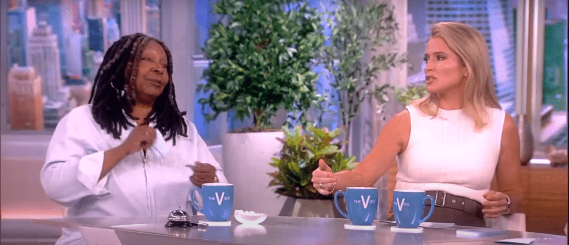 Whoopi Goldberg rips apart the cue cards on 'The View' (YouTube/TheView)