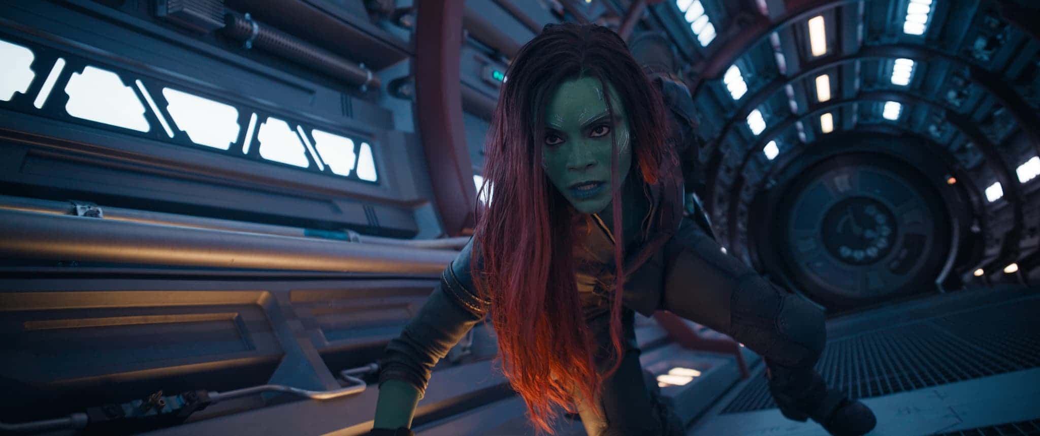 Zoe Saldana as Gamora in a still from 'Guardians of the Galaxy Vol. 3' (Marvel Studios)