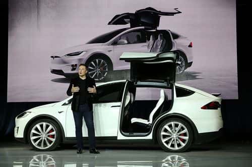 Tesla CEO Elon Musk speaks during an event to launch the new Tesla Model X Crossover SUV on September 29, 2015 in Fremont, California. After several production delays, Elon Musk officially launched the much anticipated Tesla Model X Crossover SUV. The
