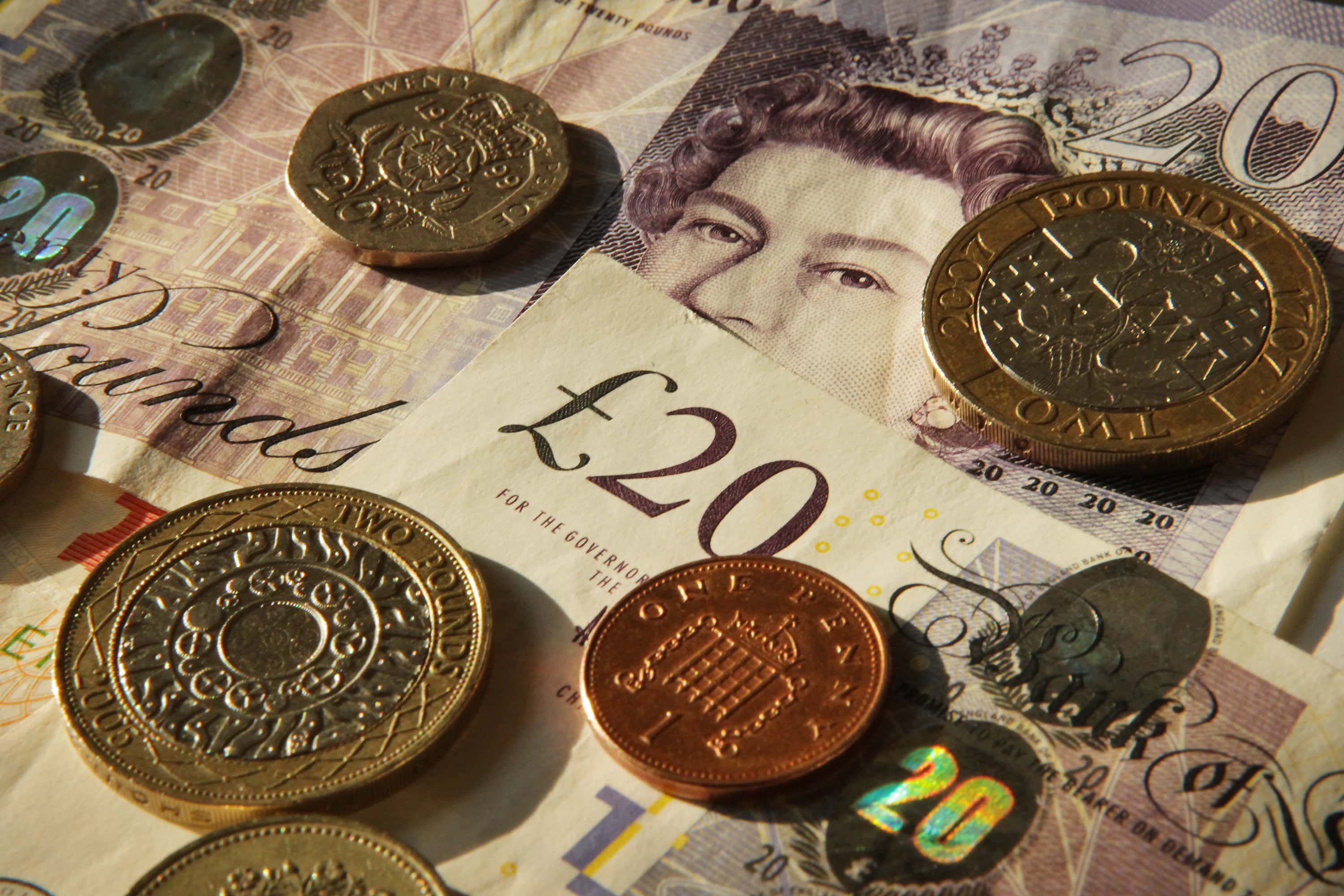 In this photo illustration Sterling notes and coins are displayed together on February 17, 2010 in London, England. As the UK gears up for one of the most hotly contested general elections in recent history it is expected that the economy, immigration, the NHS and education are likely to form the basis of many of the debates.