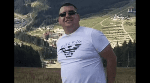 Yurii Vakhniak was on his way to Tennessee to make a car delivery when he was hit outside of his three-car hauler (WNCT video screengrab)