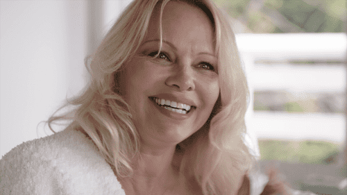 Pamela Anderson in a still from 'Pamela, A Love Story' (Netflix)