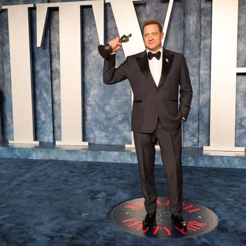 Brendan Fraser attends the 2023 Vanity Fair Oscar Party Hosted By Radhika Jones at Wallis Annenberg Center for the Performing Arts on March 12, 2023, in Beverly Hills, California. (Photo by Amy Sussman/Getty Images)