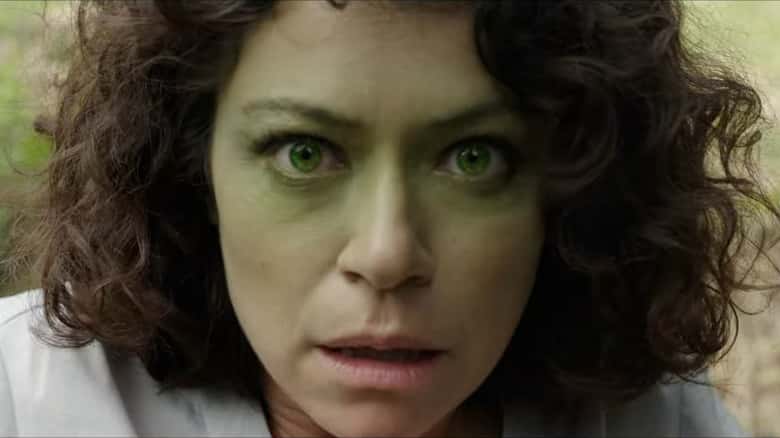 Tatiana Maslany as She-Hulk in 'She-Hulk: Attorney at Law' (Disney+)