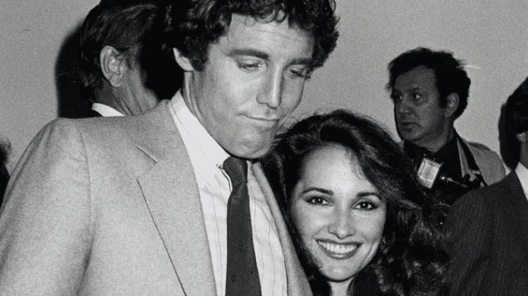 Susan Lucci and Nick Benedict as on-screen husband and wife on 'All My Children', 1970s.  (Betty Galella/Ron Galella Collection via Getty Images)

