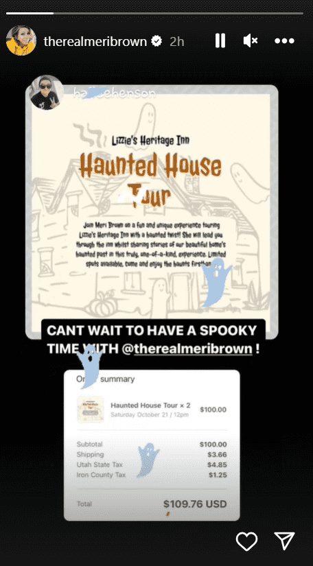 'Sister Wives' star Meri Brown collecting money with the help of Lizzie's Heritage Inn (Instagram/@therealmeribrown)