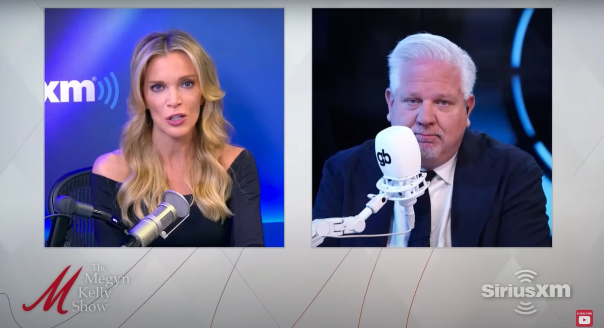 Glenn Beck told Megyn Kelly he will continue to show videos coming out of Israel (@MegynKelly/YouTube)