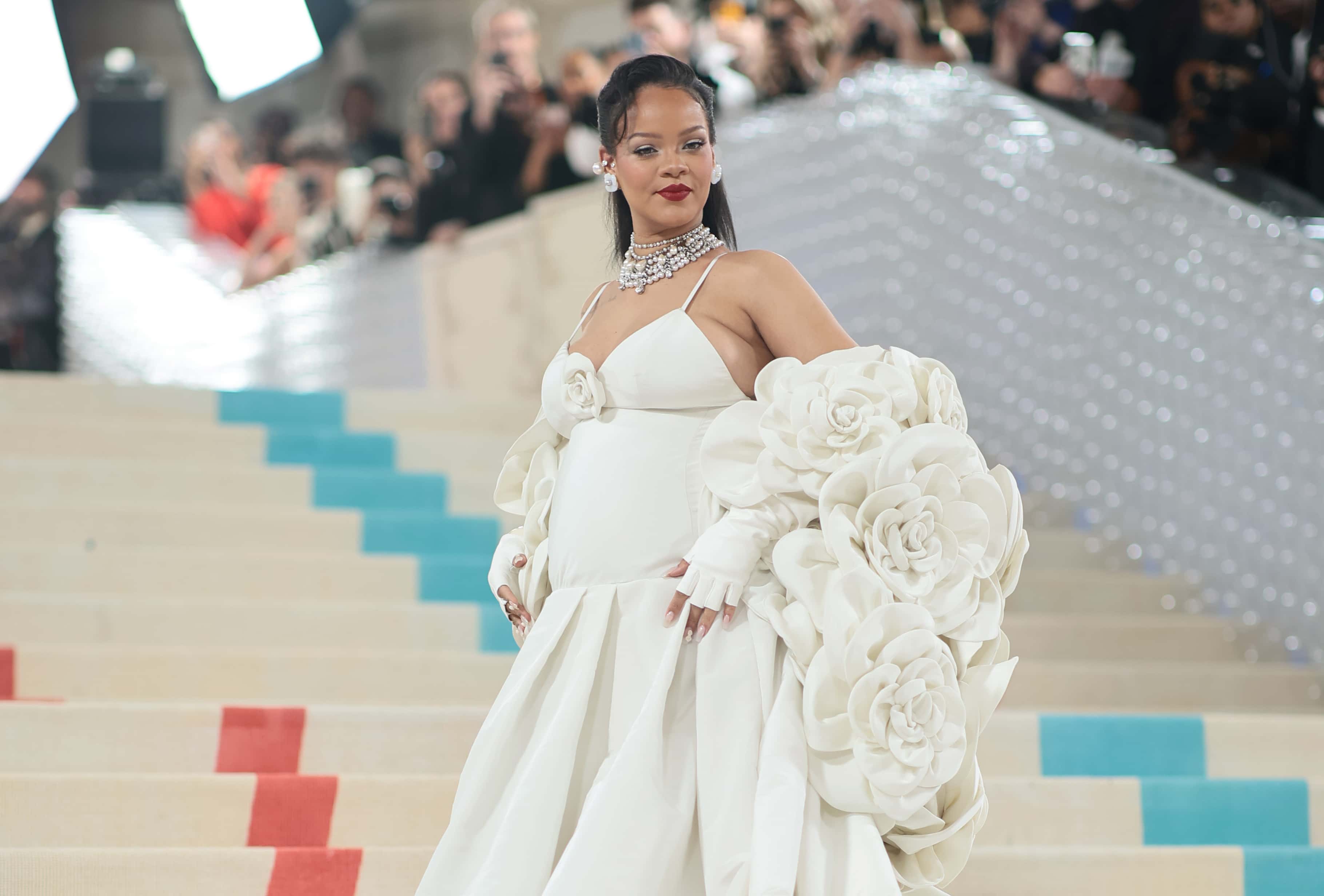 Rihanna attends The 2023 Met Gala Celebrating 