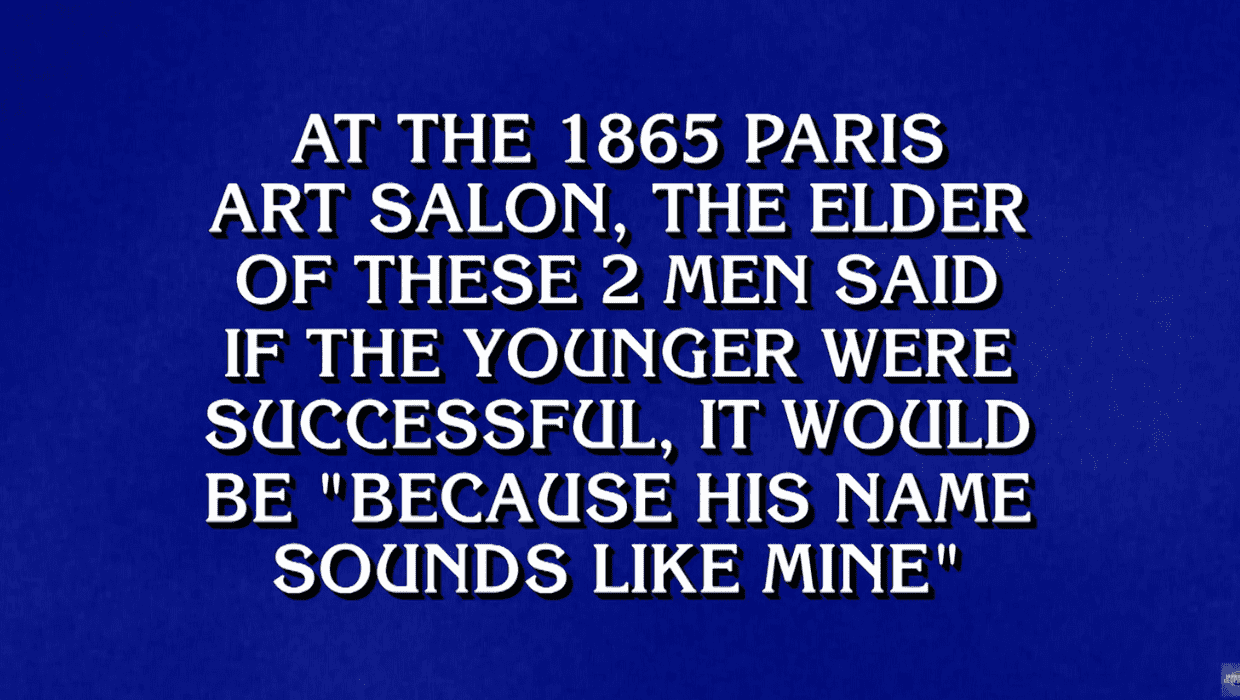 Final Jeopardy clue for the Monday episode (Jeopardy!/YouTube)