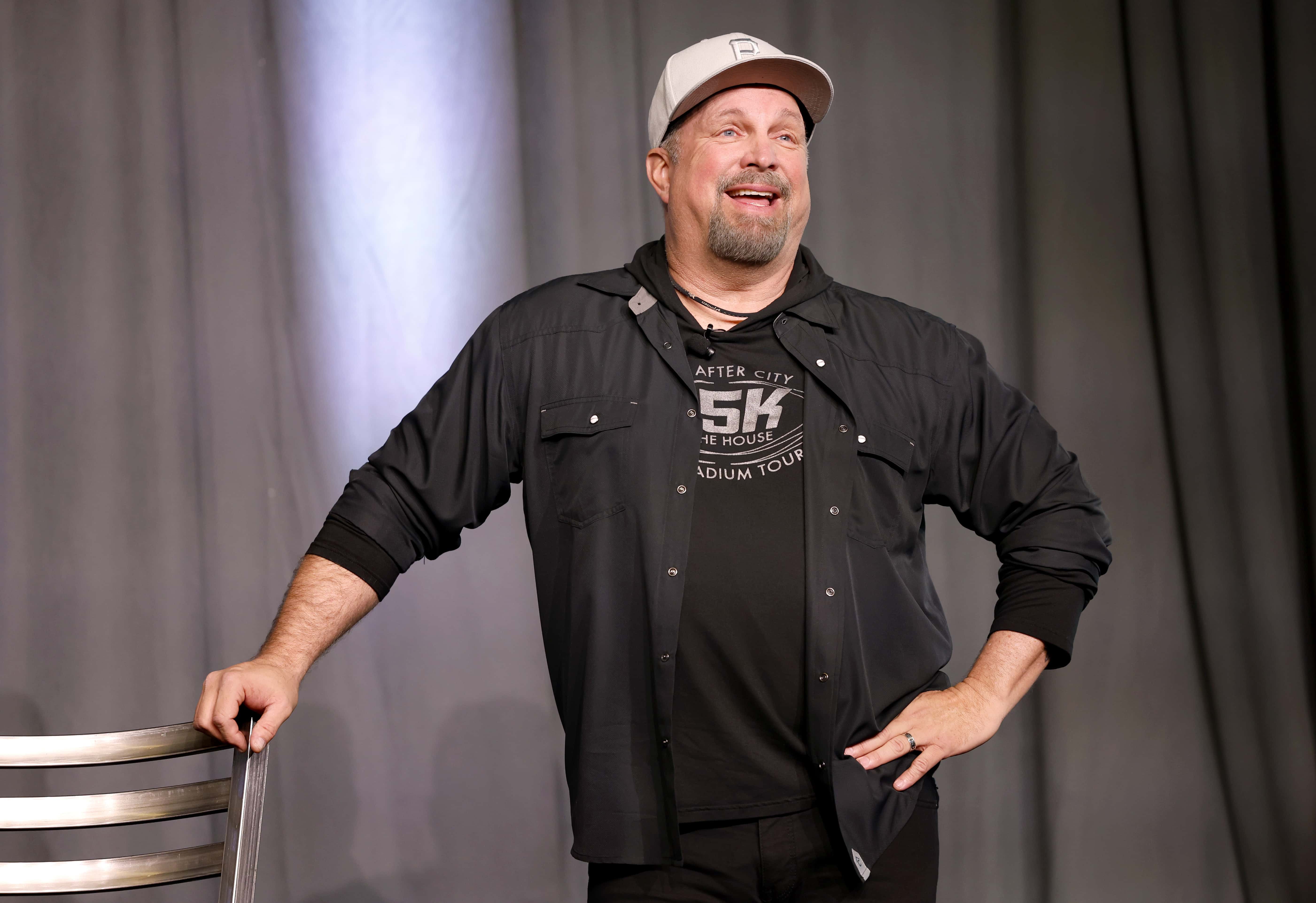 Garth Brooks speaks onstage at 'A Conversation with Garth Brooks' during CRS 2023 at Omni Nashville Hotel on March 13, 2023, in Nashville, Tennessee. (Photo by Jason Kempin/Getty Images)