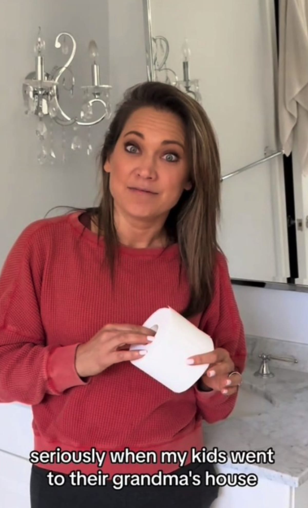 Ginger Zee revealed how environmentally friendly toilet paper can help save the planet (@gingerzee/TikTok)