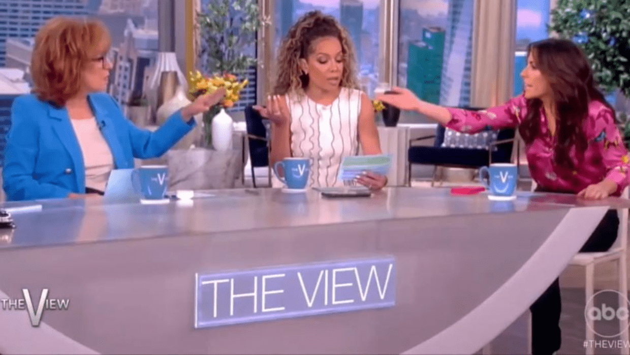 'The View' host Sunny Hostin and Alyssa Farah Griffin got into a heated argument which led to a commercial (ABC)