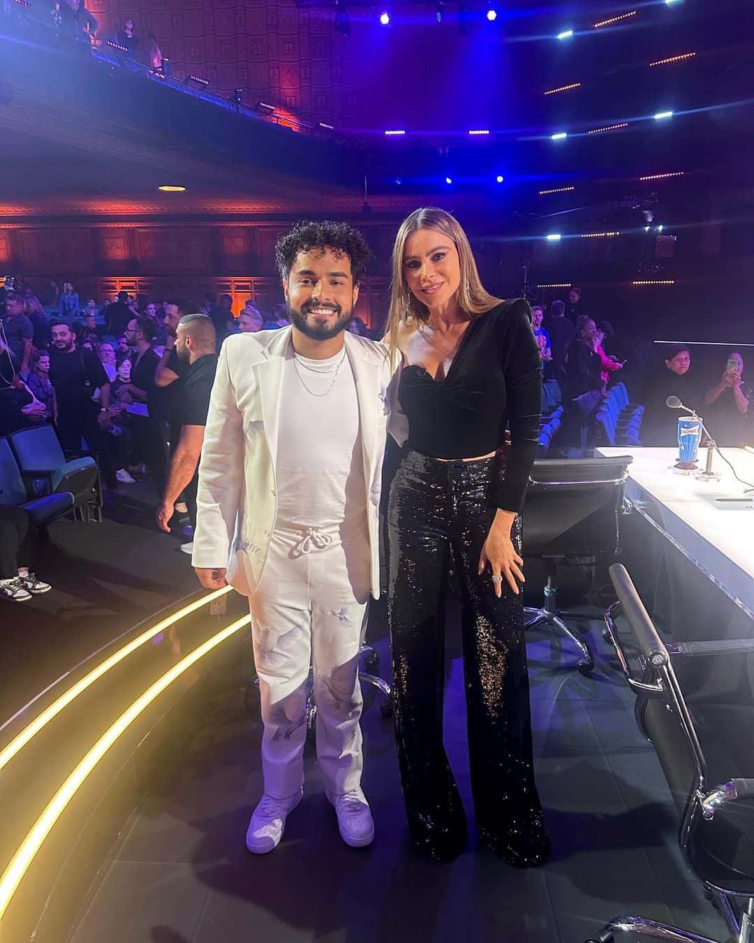 Gabriel Henrique with 'AGT' judge Sofia Vergara (Instagram/gabbrielhenrique)