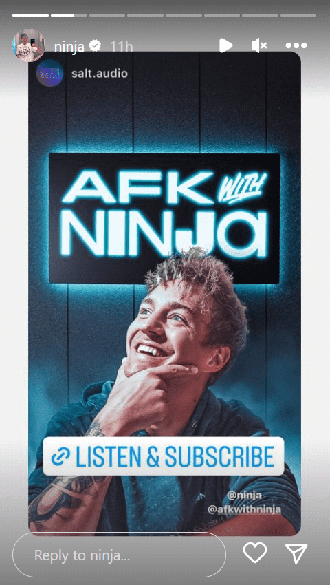 Ninja uploaded the post on his Instagram story (@ninja/Instagram)