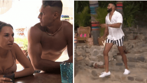 Genevieve and Aaron; Justin in 'Bachelor in Paradise' 2022 (ABC)