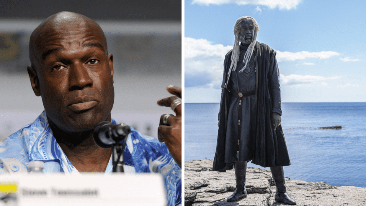 Steve Toussaint at an event for 'House of the Dragon' (L); Steve Toussaint in 'House of the Dragon' (R) (IMDb)