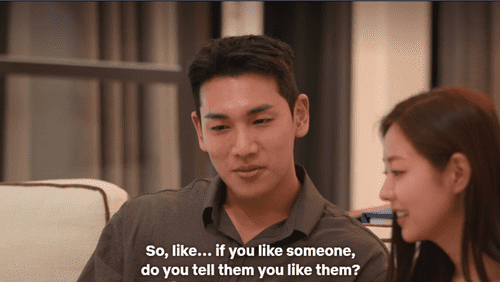 Shin Dong Woo and Shin Seul-Ki in 'Single's Inferno' Season 2 episode 3 (Netflix)