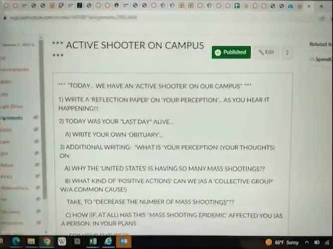 Jeffrey Keene made students write their own obituaries (Youtube/FOX 35 Orlando)