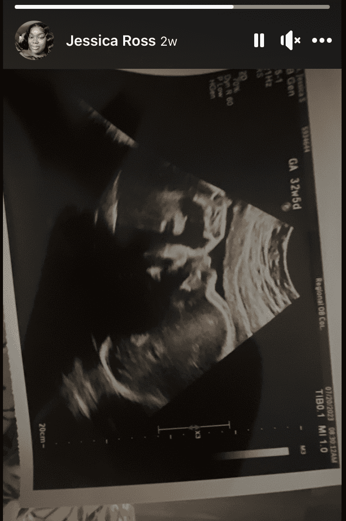 A screenshot of the scan shared by Jessica Ross