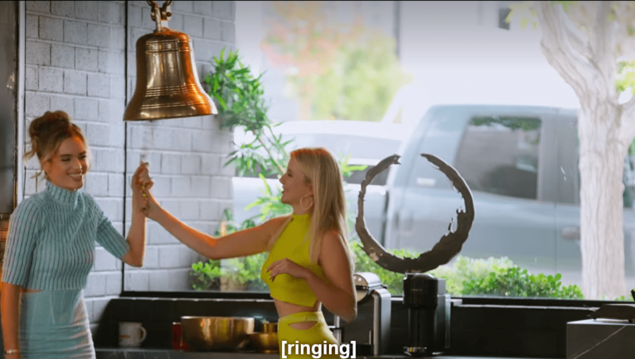 Alexandra Jarvis and Alexandra Rose ring the bell after $20million listing in 'Selling The OC' (Netflix)