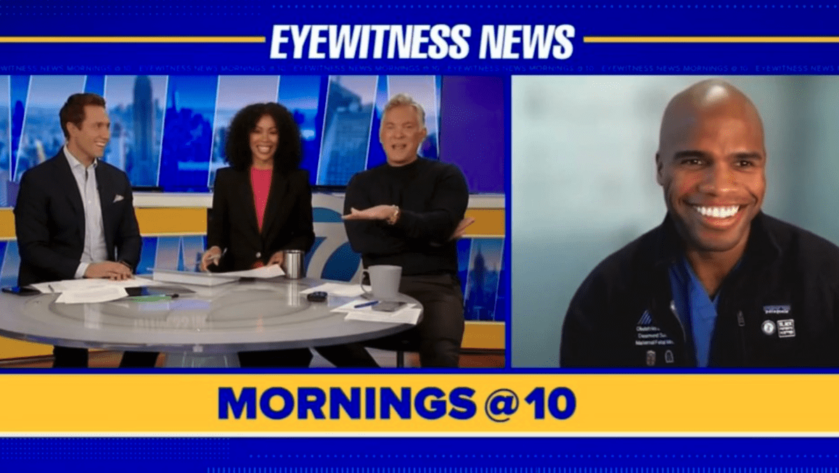 Sam Champion asked  Dr Desmond if he had a twin that 'worked' for ABC News (ABC)