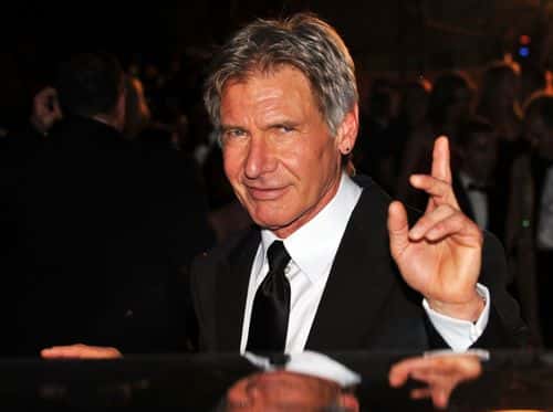 Actor Harrison Ford departs after  the Indiana Jones and The Kingdom of The Crystal Skull Premiere at the Palais des Festivals during the 61st International Cannes Film Festival on May 18 , 2008 in Cannes, France.