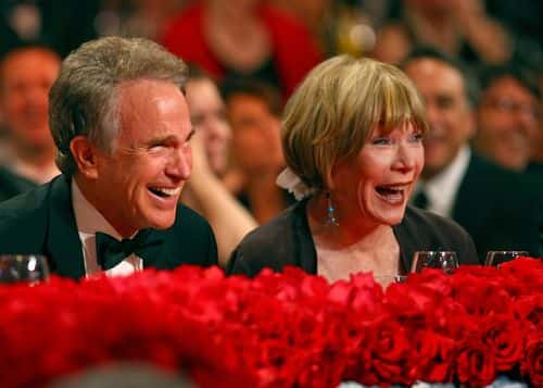 Actor Warren Beatty and sister Shirley MacLaine in the audience during the 36th AFI Life Achievement Award tribute to Warren Beatty held at the Kodak Theatre on June 11, 2008 in Hollywood, California. The show will air on USA Network at 9PM PST on June 25, 2008.