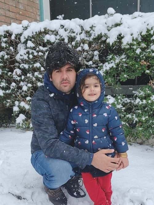 Riaz Sardar Khil with daughter Lina (Image provided by Pamela Allen)