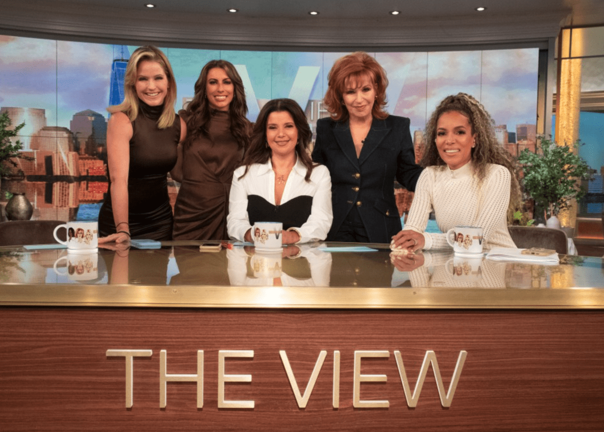 Sunny Hostin co-hosts 'The View' alongside Whoopi Goldberg, Joy Behar, Sara Haines, Ana Navarro, and Alyssa Farah Griffin (ABC)