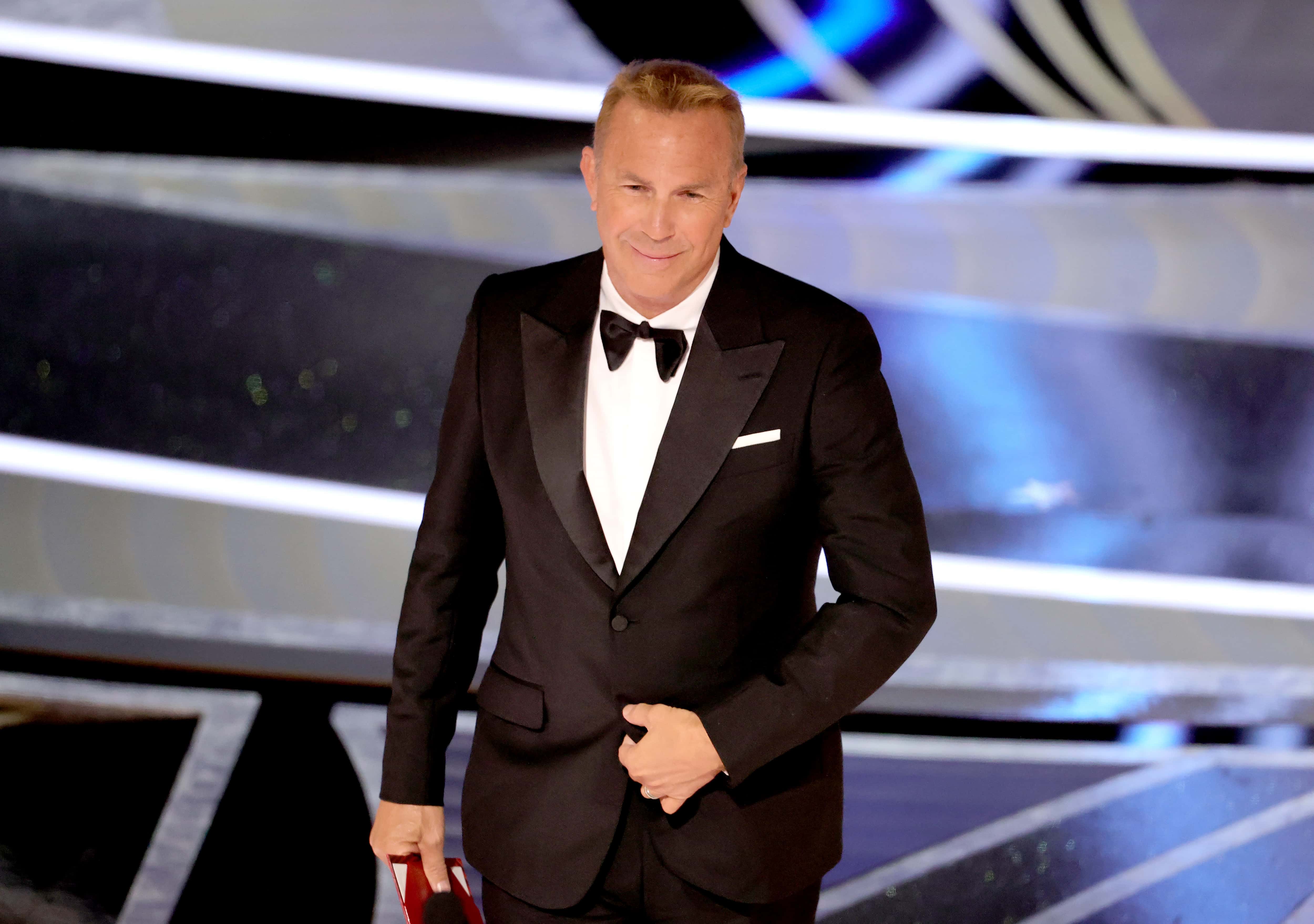 Kevin Costner speaks onstage during the 94th Annual Academy Awards at Dolby Theatre on March 27, 2022 in Hollywood, California.