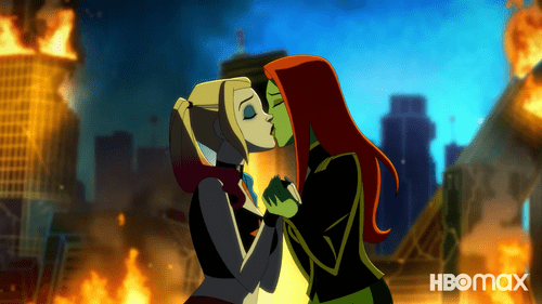 Kaley Cuoco as Harley Quinn and Lake Bell as Poison Ivy in 'Harley Quinn: A Very Problematic Valentine's Day Special' (HBO Max)