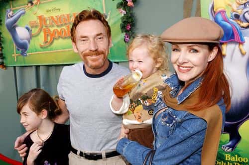 Radio personality Danny Bonaduce with his wife Gretchen and their children attend the premiere of 