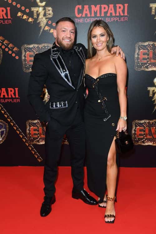 Conor McGregor and Dee Devlin attend the 