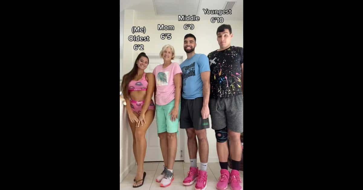 Marie Temara and family's height (marietemara4.0/ TikTok)