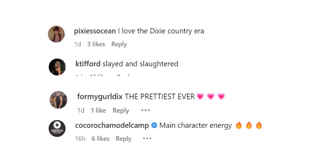 (@dixiedamelio/Instagram)