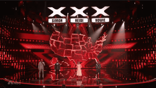 Terry Crews, Peter Antoniou, Keren Montero, and Avery Dixon in 'AGT: All-Stars' (NBC)